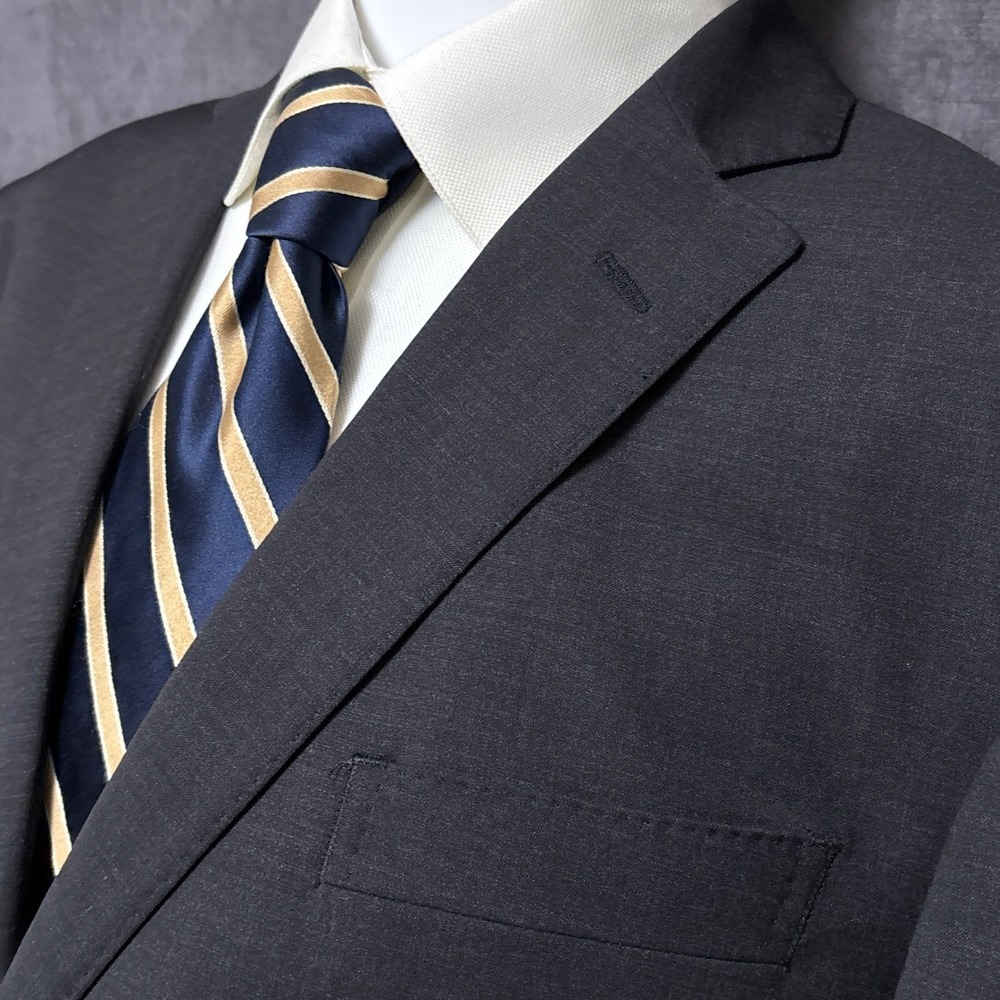 Brooks Brothers Sport Coat 46R Gray Explorer Regent‎ Blazer Classic Business